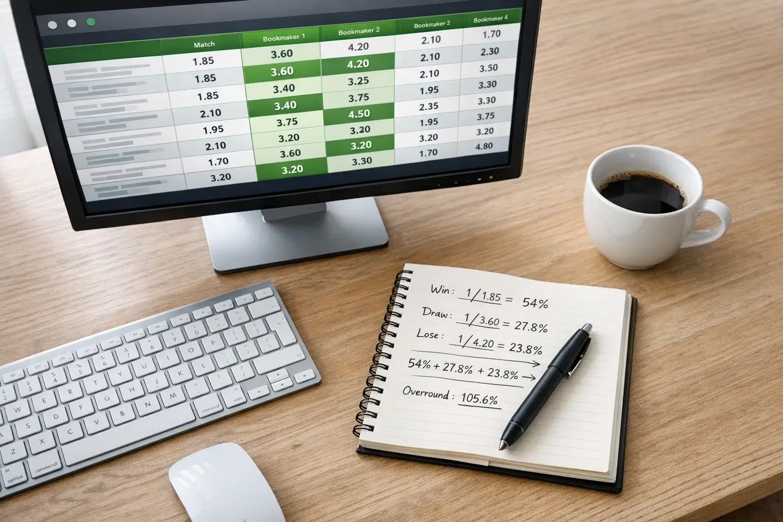 Tableau de cotes de paris sportifs affiché sur un écran d’ordinateur