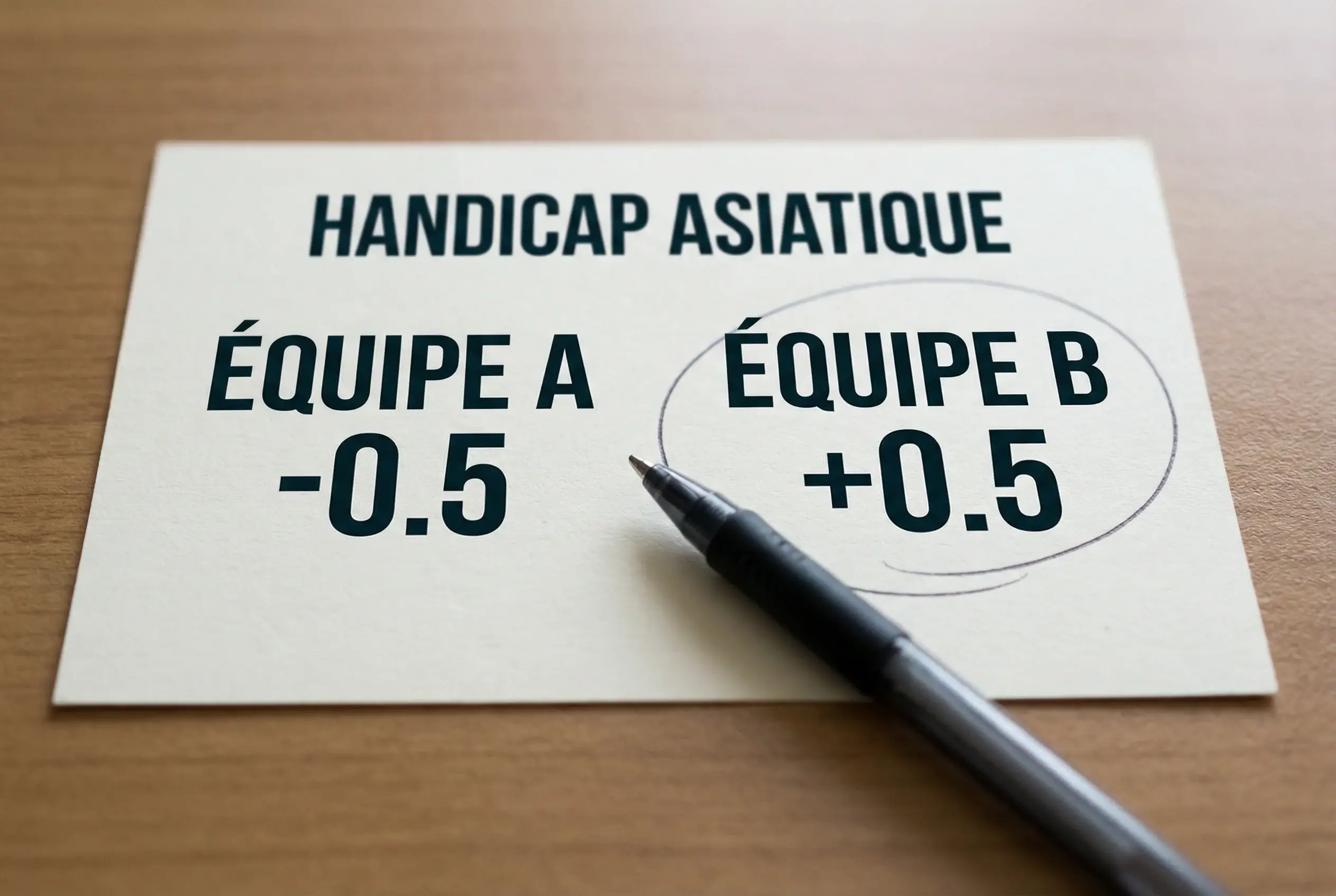 Explication du handicap asiatique et stratégies de paris sportifs